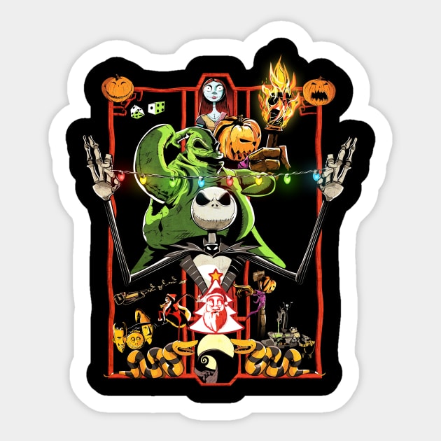 Enter the Nightmare Sticker by amodesigns